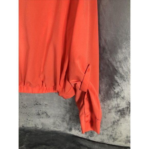 Gabrielle Union New York Company Women’s Shirt Orange Blouse Adult X Large - Picture 11 of 11